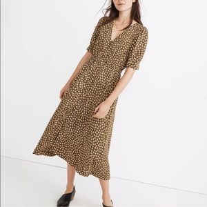 Madewell Midi Dress Woodcut Floral